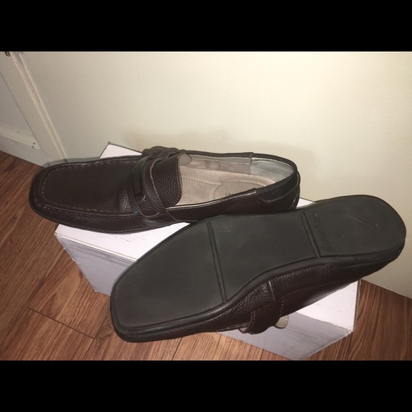 Calvin Klein Loafer brown men’s shoes size 10 slip - Picture 6 of 8